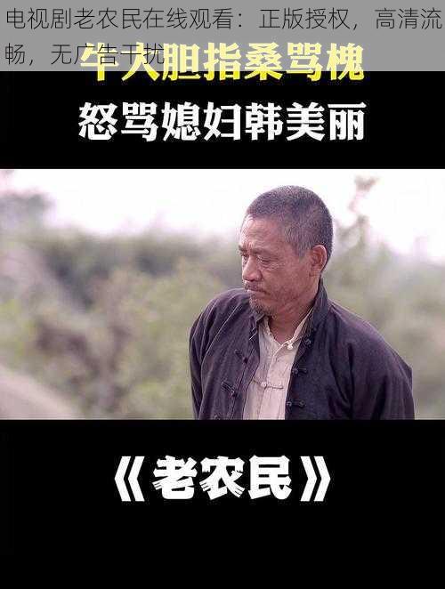 电视剧老农民在线观看：正版授权，高清流畅，无广告干扰