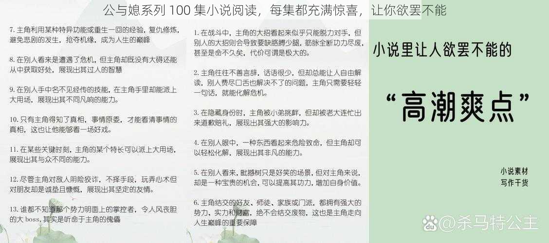 公与媳系列 100 集小说阅读，每集都充满惊喜，让你欲罢不能